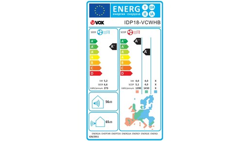 VOX klima uređaj IDP18-VCWHB