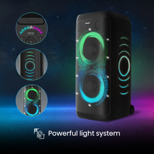 Hisense bluetooth zvučnik PARTY THUNDER, 620 W, Bass, AI Light Show, IPX4,  Crni