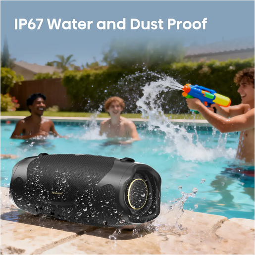 Hisense bluetooth zvučnik FlexBoom, 80 W, Bass, IP67, Crni