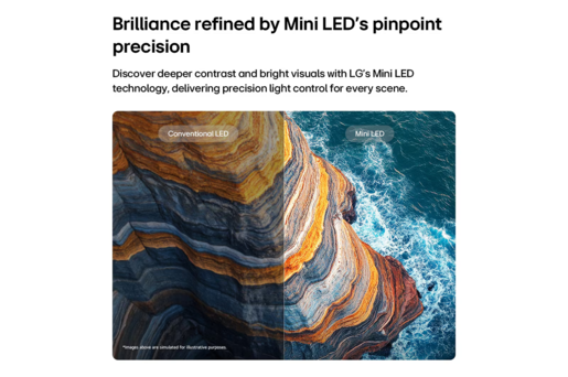 LG QNED MiniLED televizor 75QNED8MB6A, 4K Ultra HD, Smart TV, webOS 26,120 Hz izvorno (VRR 144 Hz), alpha 8 gen.3, , Magični daljinski, Crni