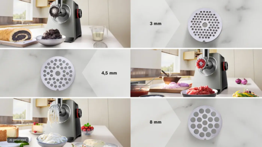 BOSCH mašina za mljevenje mesa MFWS835M MultiPower Serie 8, 2500 W
