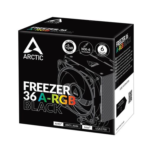 Arctic CPU hladnjak Freezer 36 A-RGB, 120mm, crni