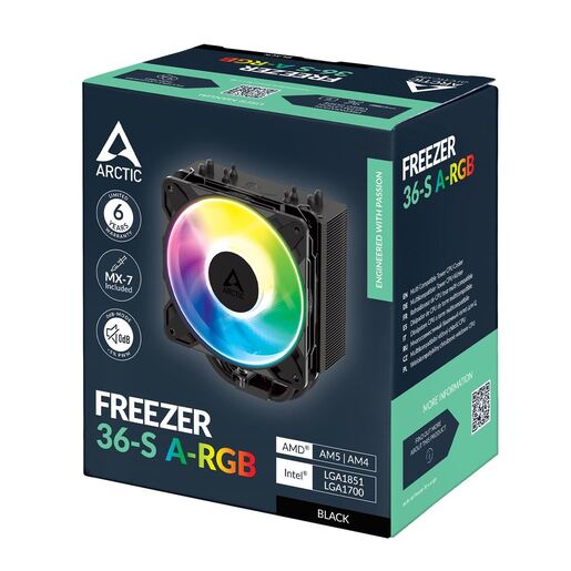 Arctic CPU hladnjak Freezer 36, 120mm, crni