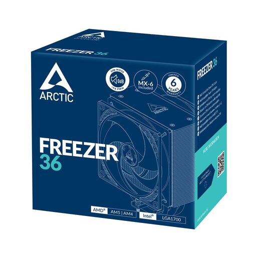 Arctic CPU hladnjak Freezer 36, 120mm, crni