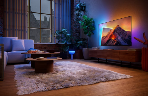 PHILIPS QLED televizor 55PQS8611/12, 4K Ultra HD, Smart TV, Titan OS, Ambilight, Pixel Precise Ultra HD, Dolby Atmos, Crni