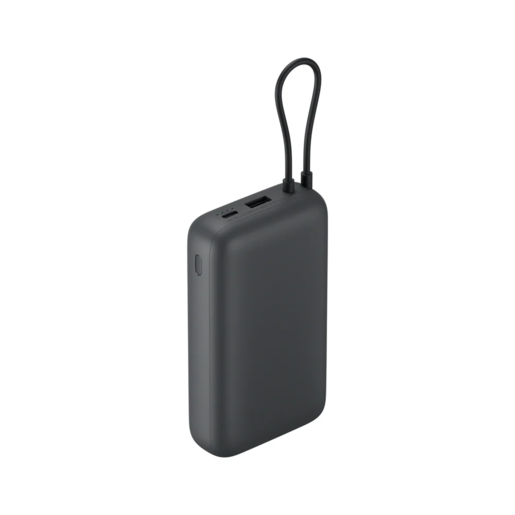 Xiaomi powerbank 20000 mAh integrisani kabl, siva