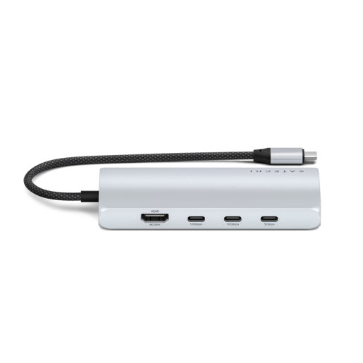 Satechi USB-C multiport adapter 8K s Ethernet V3 - srebrna