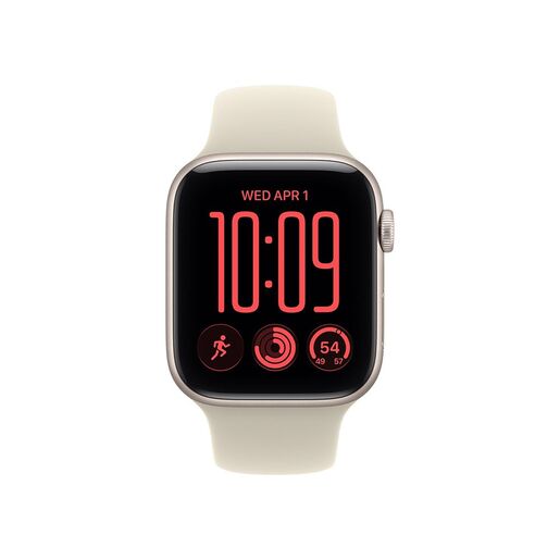 Apple Watch SE3 v2 GPS 40mm Starlight Aluminium Case with Sand Sport Band - S/M