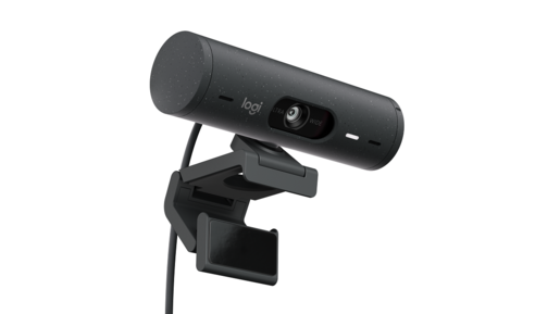 Logitech Brio 500 Full HD 1080p web-kamera w korekcija osvjetljenja, automatsko kadriranje, & Show Mode - grafitna