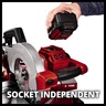 Einhell PXC akumulatorska preklopna pila TE-MS 18/210 Li - SOLO + 18V 2,5Ah PXC Starter Kit