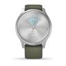 GARMIN Vivomove Style pametni sat / srebreno kućište / zelena narukvica