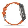 Garmin Fenix 6 Sapphire Titanium / ember orange remen