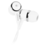 Stereo earphones with microphone, White