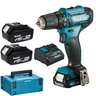 Makita akumulatorska bušilica DF333DNX10 (12V,2.0Ah,Li-ion), 2 baterije, kofer, punjač