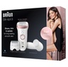 BRAUN epilator SES 9/880 + četka za lice, Silk-epil 9, Wet & Dry