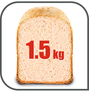 TEFAL pekač hljeba PF610138; 16 programa; modle za baguette; veličine: 750g / 1000g /1500g; LCD display, odgoda do 15h