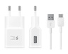 Samsung USB type C Punjač, Brzo punjenje 15W, EP-TA20EWECGWW, Bijeli (kabal uključen)