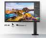 LG monitor 27UN880-B Ergo, 4K UHD 3840x2160, 27 IPS, 350 cd/m2, AMD FreeSync, HDR400, HDMI, DP, USB, USB Type-C, PIVOT, HAS, 60Hz, 5ms