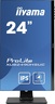IIYAMA monitor ProLite XUB2490HSUC-B1, FULL HD 1920x1080, 23,8 IPS, 250 cd/m2, Webcam 1080P AF, Zvučnici, VGA, HDMI, DP, USB, HAS, Pivot, 60Hz, 4ms