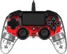Bigben PS4 Nacon Compact Light Wired Controller prozirno-crveni