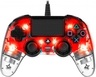 Bigben PS4 Nacon Compact Light Wired Controller prozirno-crveni