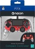 Bigben PS4 Nacon Compact Light Wired Controller prozirno-crveni