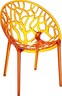 SIESTA vrtna stolica Crystal – narandžasta, za balkon i terasu