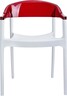 SIESTA Carmen stolica - crveno bijela