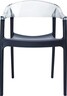 SIESTA vrtna stolica Carmen – transparentna crna