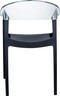 SIESTA vrtna stolica Carmen – transparentna crna