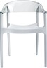SIESTA vrtna stolica Carmen – transparentna bijela