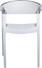 SIESTA vrtna stolica Carmen – transparentna bijela