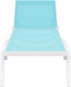 SIESTA Pacific ležaljka - tirkizno bijela