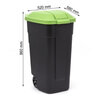 Curver kanta za otpatke 110 l / zelena / 214125