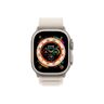 Apple Watch Ultra Cellular 49mm, Titanium Case, Starlight Alpine Loop - Large
