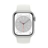Apple Watch S8 GPS 45mm Silver, Aluminium Case, White Sport Band - Regular