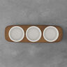 Villeroy & Boch set zdjelica za umake Artesano Original 4/1, porculan i drvo / 1041309023