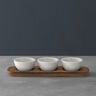 Villeroy & Boch set zdjelica za umake Artesano Original 4/1, porculan i drvo / 1041309023