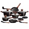 Berlinger Haus set posuđa + set kuhinjih pomagala Ebony Rosewood Collection 15/1 BH1537N