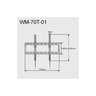 GEMBIRD Zidni nosač WM-70T-01 nagib, 32”-70”