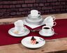 Seltmann Weiden set za kafu i desert Lido Black Line 18/1 porculan