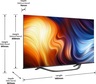 Hisense ULED televizor 55U7HQ, 4K Ultra HD, Smart TV, VIDAA U6.0, Hi-View Engine, 120 Hz, Sivi