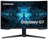 SAMSUNG monitor Odyssey G7 LC27G75TQSRXEN Gaming, WQHD 2560x1440, 27 VA, 350 cd/m2, NVIDIA G-Sync, Black Equalizer, DP, HDMI, USB, 240Hz, 1ms