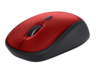 Trust miš Yvi+ Silent Wireless crveni, sa tihim tipkama, 800-1600 dpi, optički, 4 tipke