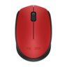 Logitech miš M171, bežični, crvenii