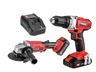 Praktik Tools set akumulatorska bušilica/odvijač + baterija 1,5ah + akumulatorska ugaona brusilica + baterija 3,0ah + punjač - Flexpower