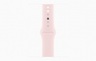 Apple Watch S9 GPS, 45mm, Pink Aluminium Case, Light Pink Sport Band - S/M