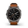 GARMIN Fenix 7 PRO Sapphire SOLAR pametni sat, Titanium Chestnut kožni remen, 47mm, 010-02777-30