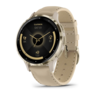 GARMIN Venu 3S pametni sat,  French Gray Soft Gold Leather, 010-02785-55