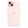 Apple iPhone 15 Plus Silicone Case w MagSafe - Light Pink